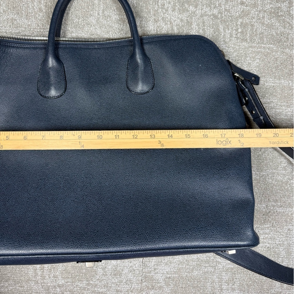 Valextra MyLogo Bowling Bag Blue - Picture 14 of 16
